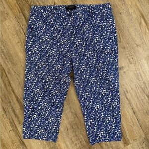 Talbots • Blue Printed Signature Capris